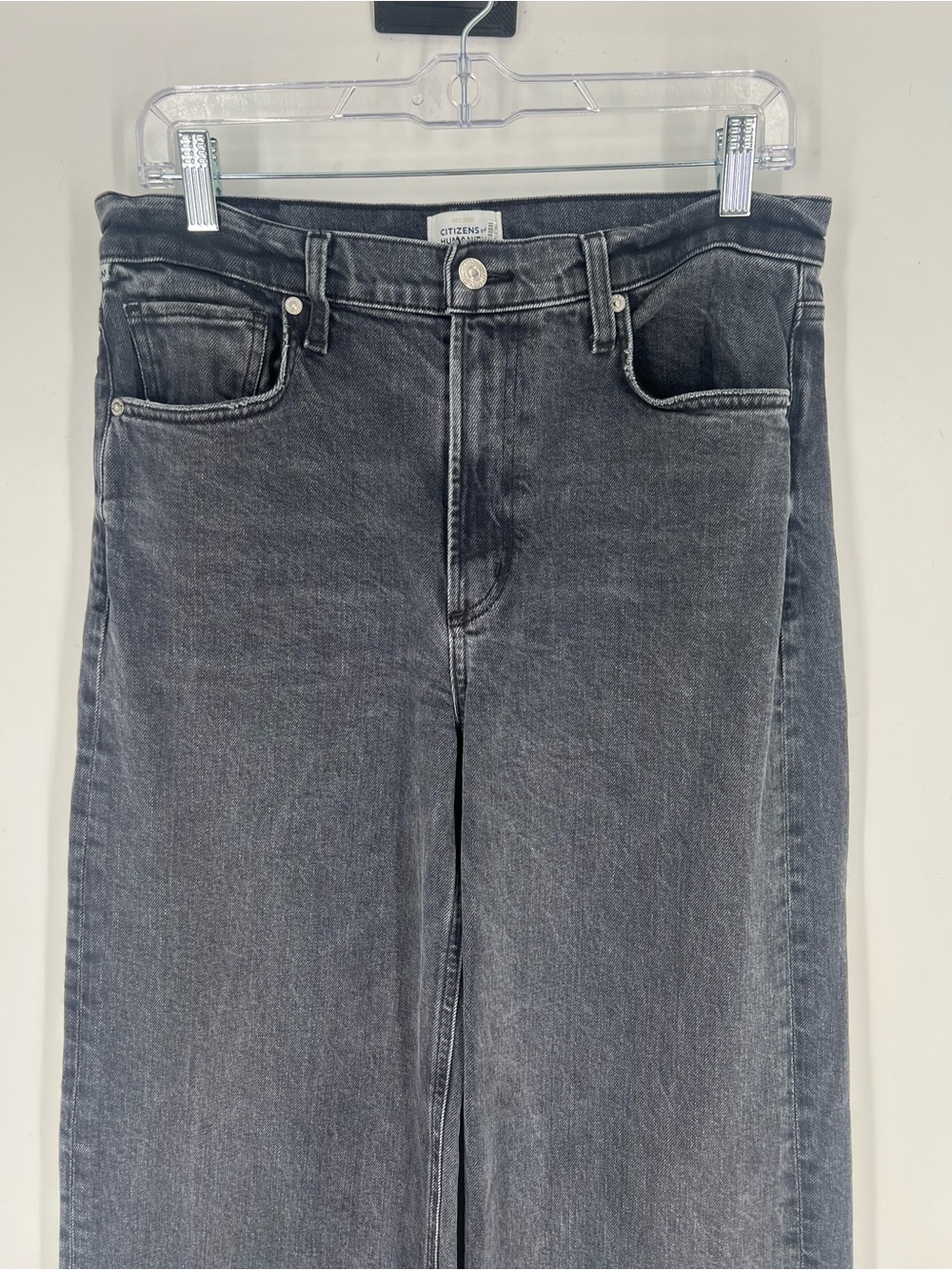 Citizens of Humanity Paloma Dark Wash Black Straight Leg High Waist Jeans 28 - Picture 4 of 11